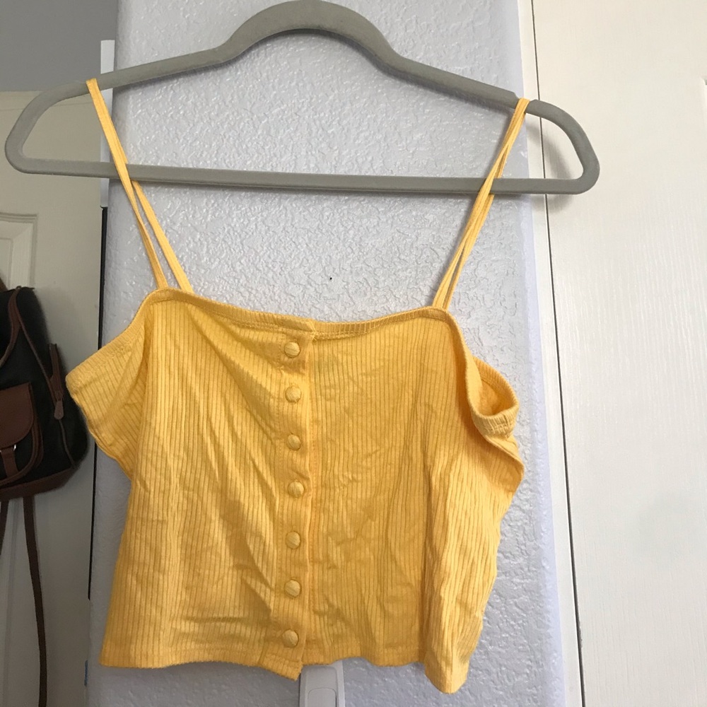 🔥2 for $10 Forever 21 ribbed Yellow tank top